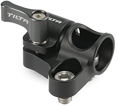 TILTA Adaptateur de Support de Tige 15mm à Double 1/4″-20 pour Les Cages de caméra Tilta TA-15RH-D1420-B
