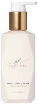 Goldie Locks Anti-Frizz tygmjukgörare, förbättrar styrka och elasticitet, blockerar frizz för en blank glans, säkra hårförlängningar och hårfärg, 5,1 ml