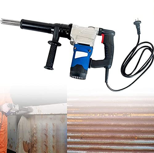JIADUOFU Handheld Needle Scaler, Electric Needle Derusting Gun, 1100w High Power Industrial Grade Pistol Grip Needle Scaler, Electric Jet Chisels, for Removal of Rust Weld Slag and Paint,110v