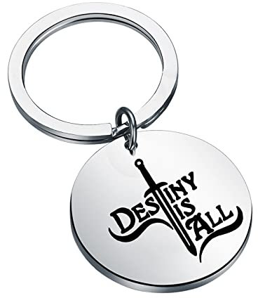 FUNYSO Schlüsselanhänger mit englischer Aufschrift Destiny Is All, inspiriert von TV-Show, Geschenkidee, Destiny is All UK, S