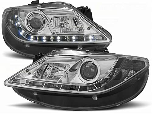 Led Scheinwerfer Set für Seat Ibiza 6J 2008-2012 in chrom