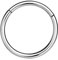 NAVZA Surgical Steel Nose Rings- Nose Hinged Hoops for Men and Women - Body Piercing Jewelry Earrings Lip Rings 6mm-7mm-8mm-9mm-10mm (Silver 18g, 7mm)