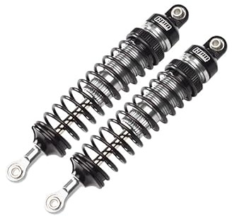 Aluminum 6061-T6 Front Adjustable Spring Dampers (102mm) for LOSI 1/10 Hammer Rey U4 Rock Racer-LOS03030 Upgrades - Silver
