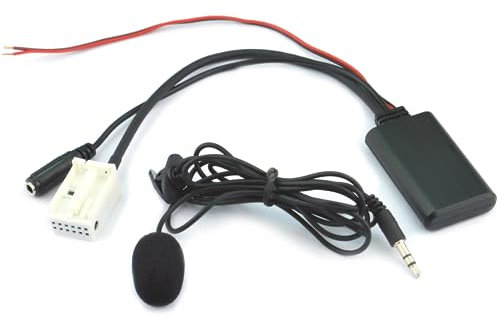 ENJOY-UNIQUE Câble d'entrée AUX Bluetooth Auxiliaire Adaptateur Hands-Free Voiture Autoradio Câble Récepteur de Musique Compatible avec Audi A3 A4 A6 A8 A8L S4 TT B7 2007-2014 Six-Disc CD Auto Audio