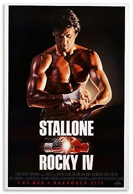 Rocky (Sylvester Stallone) Box-Film-Poster, Leinwand-Poster, dekoratives Gemälde, Leinwand-Wandposter und Kunstdruck, modernes Familienschlafzimmer-Dekor-Poster, 40 x 60 cm