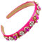 scicent Stirnband Perlen Verziert Haarband Dünnee Modische Haarreifen Damen Mädchen Haarreif Dirndl Glitzer Perle Haarschmuck Hochzeit Mode Gummibänder für Braut Brautjungfer - 27316