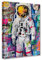 Tucocoo Bürodekoration für Männer, abstrakte Astronautenbilder, Graffiti-Street-Pop-Art-Gemälde, 1 Paneel, Leinwand, Banksy, bunte Wandkunst, Heimdekoration für Wohnzimmer, Schlafzimmer, gerahmt