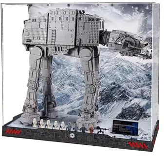 SONNIES Acryl-Vitrine für Lego 75313 ATAT Gehmaschine, staubdichte Box, kompatibel mit Lego 75313 Displaybox, Aufbewahrungsbox, transparente Box (nur Hülle, kein Modell)
