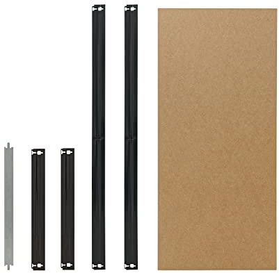 shelfplaza® HOME 45x50cm Fachboden-Set komplett für Steckregale in anthrazit/HDF-Fachboden/zusätzliche Fachböden für Schwerlastregale