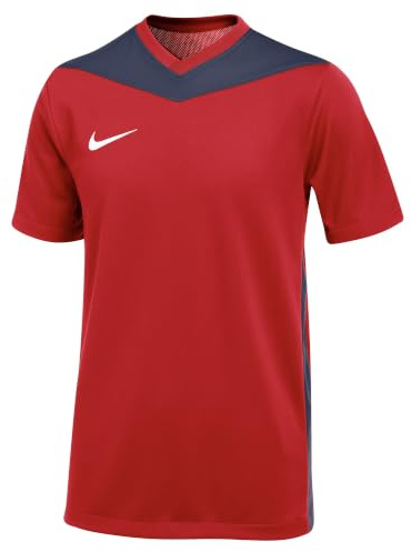 Nike FD7438-658 Dri-FIT Park Derby IV T-Shirt Unisex University RED/Midnight Navy/White Größe L