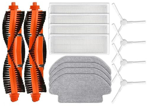 14 pezzi di ricambio compatibili con Xiaomi Robot Vacuum S10 S12 B106GL Ricambi Accessori Spazzola laterale principale Filtro HEPA Panno Mop