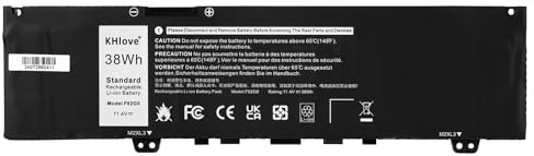 KHlove 38Wh F62G0 Laptop Batterie pour Dell Inspiron 13 7000 7370 7380 7386 5370 7373 2-in-1 P83G Vostro 5370 D1525S D1505G R1605S D2505G Series 39DY5 039DY5 F62GO RPJC3 P83G001 P83G002 CHA01 0RPJC3