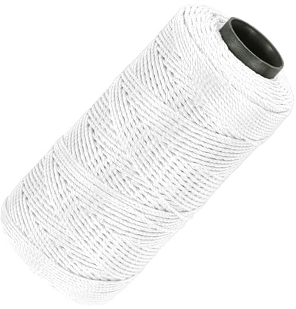 sourcing map Filo di nylon a 3 fili intrecciati Mason Line 1,5 mm x 200,9 m di spago in nylon per progetti fai da te, miglioramento della casa, giardinaggio, confezioni regalo, forniture per feste di