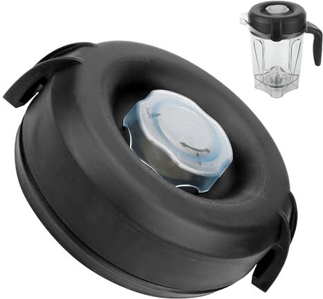 Couvercle de rechange pour récipient Vitamix à profil bas, compatible avec Vitamix Blender Classic/Explorian/Propel/Commercial 5200 7500 750 6300 Vm0103 Vm0197 E310