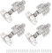 4 PCS Bisagras de Armario, 110 Grados Bisagras de Resorte Plegables con Tornillos, Bisagras de Muebles de Acero Inoxidable para Puertas de Armario de Cocina