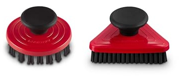 Le Creuset Set of 2 Cleaning Brushes, Cerise