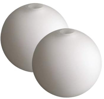 Lampenschirm Schute Ersatzglas Lampenschirm G4 Opalglas weiß matt abgeschrägt/gerade Ø4,5cm (2x Kugelglas G4 weiß)