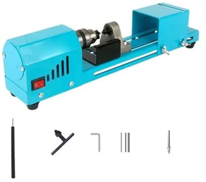 ERSINIAN Mini-Perlendrehmaschine, 12 V/24 V, 150 W, Miniatur-Perlendrehmaschine, DIY-Holzbearbeitung, Perlendrehmaschine, Bohrmaschine, Rotationswerkzeuge (ohne Strom)