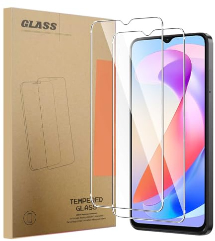 MIBZOR 2x Vetro Temperato per Blackview Wave 7C / Oukitel C1 / C2/C3/C5 /C7 | Pellicola Prottetiva Durezza 9H 0,33mm Trasparente Pellicola Schermo, HD Trasparenza Protettiva Film