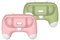 2Pcs Poignée Ergonomique pour Manette avec Couverture Protectrice, Manette de Jeu Confortable et Anti-dérapante pour Switch 2, Accessoires Détachables pour Une Expérience (Rose-Vert)