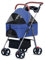 2 in 1 Haustier-Kinderwagen, zusammenklappbarer Hundewagen, abnehmbarer Korb Hundebuggy mit Aufbewahrungskorb, Getränkehalter und verstellbarem Baldachin und Griff für kleine/mittelgroße Haustiere