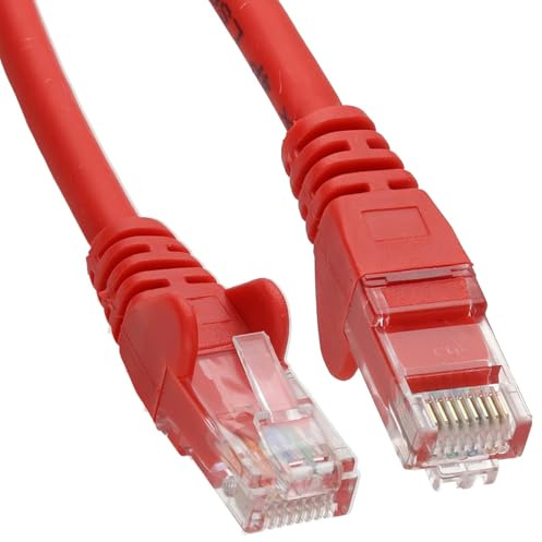 kenable CAT6 Ethernet Cable LSZH Low Smoke Network Patch Lead UTP RJ45 Gigabit Red 5m