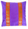Rastogi Handicraftssofa cuscino Zari broccato Pretty Accent Home Bad cuscino One Piece 40,6 cm Purple