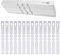 QincLing 200 PCS Waterproof Tree Tags - White Nursery Plant Labels, Plastic Wrap Around Hanging Markers With Loop Lock for Garden