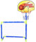VGEBY Kinder-Fußballtor-Basketball, tragbar, abnehmbar, Basketball-Tor, Pool-Set mit Fußball, Basketball, Pumpe