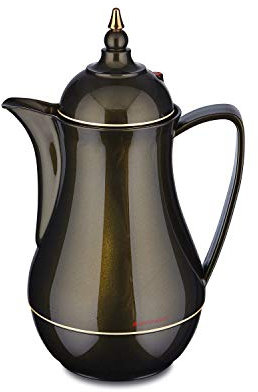 ROTPUNKT Isolierkanne 0,5 L - Premium Kaffekanne Made in Germany I Hält bis zu 24 Std heiß I Warmhaltekanne für Kaffee und Tee (Sema 915, Black Honey)