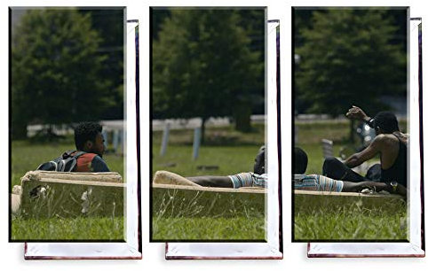 Unified Distribution Atlanta - Dreiteiler (120x80 cm) Kunstdruck auf Leinwand • erstklassige Druckqualität • Dekoration • Wandbild