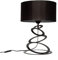 Light-Home Abajour Lampe de Chevet Chambre - Moderne Lampe De Table pour Chambre et Salon Élégante Lampe à Poser E27-45x30 cm - Noir et Noir