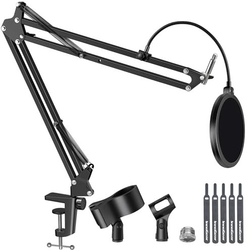 InnoGear Verstellbarer Mikrofonständer für blauen Schneeball und blauen Schneeball, iCE Federung, maximale Belastung 1.8 kg, groß