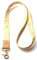 DQL Schlüsselband für Damen und Herren, coole Schlüsselbänder für Schlüssel, Geldbörse und Ausweishalter, gelb, Neck Lanyard
