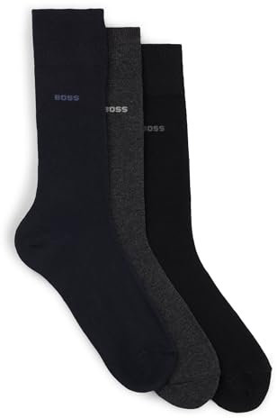BOSS Herren Socken, Modern, 961 Schwarz/Marineblau/Grau, 47-50