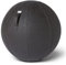 VLUV BOL Vega Sitzball, ergonomisches Sitzmöbel für Büro und Zuhause, Farbe: Black, Ø 70cm - 75cm, Bezug aus veganem Kunstleder, robust und formstabil, mit Tragegriff