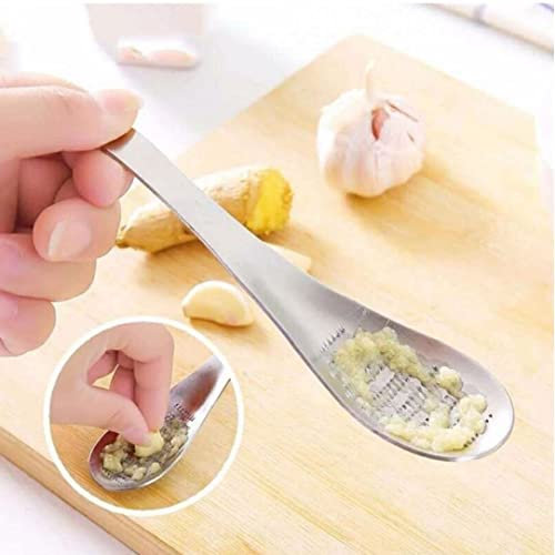 Stainless Steel Ginger Grater Spoon Lime Lemon Cheese Grater Wasabi Ginger Mixer Ginger Garlic Press Grinding Gadget