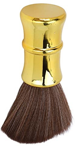 Brosse De Plumeau De Cou De Coiffeur, Processus De Galvanoplastie De Cheveux Doux Plumeau De Cou De Brosse De Coiffeur Pour Le Salon De Coiffure D'Or