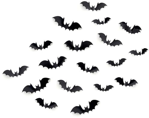 Unique 23755 - Flying Bat Wall Decorations Kit - Halloween Party