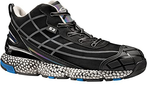 Sir Safety Unisex Snake S3 Sicherheitsschuh - Laufschuhe Bequem, Atmungsaktiv Sicherheitsschuhe Sportlich Schutzschuhe mit Stahlkappen, Farbe: Schwarz, Gr: EU 42