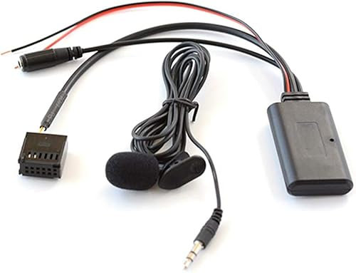 Kit de Bluetooth 5.0 para Coche Micrófono Manos Libres 12Pin Adaptador AUX Compatible con Ford Focus Mondeo CD 6000 6006 5000C MP3 Radio Stereo Audio