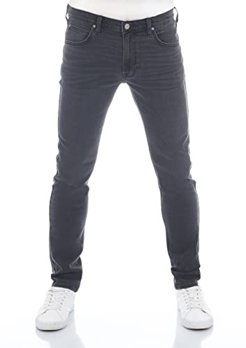 Lee Jeans Herren Stretch Slim Tapered Fit Luke Jeanshose Hose Denim Grey w31, Farbe: Dark Grey (LSS2PCQJ3), Größe: 31W / 32L
