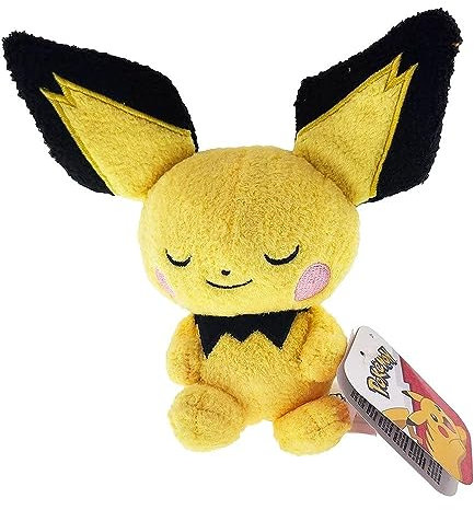 Pokèmon Pichu Sleeping Plush - 5-Inch Premium Plush, Multicolor