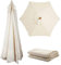 Rechange pour Parasol Terrasse 6 Baleines, 2/3 mètres Toile Rechange pour Parasol avec Air Vent, Housse Rechange pour Parasol, imperméable Anti-UV, pour Plage Piscine Cour Jardin