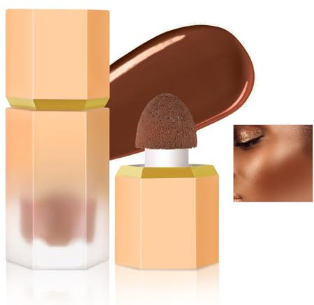 Boobeen Liquid Contour Stick, Creme-Gesichtsbronzer mit Kissenapplikator, natürliche Modellierung & Schattierung, lang anhaltendes Finish