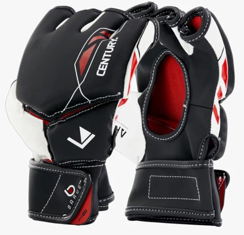 Century Brave Professional MMA Gloves for Grip Training Kickboxing Martial Arts Muay Thai Punching Bag Training Gloves for Men and Women of All Skill Levels (Large/Extra Large)