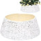 Weihnachtsbaum-Rock, Weihnachtsbaum-Sockel, Weihnachtsbaum-Kragen, 71,1 cm, Glitzer-Baum-Kragen, glänzende Pailletten, Weihnachtsbaum-Rock, Ring, Korb-Abdeckung, Urlaub, Zuhause, Party, Weihnachtsbaum