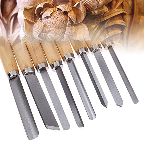 8 Stück Drechselmesser Set, Holz Drechselwerkzeug,HSS Multifunktional Drehmeißel Set,Holzdrehmaschinen Meißel,Holzbearbeitungsdrehmeißel, Anti-Rost Holz Drechselwerkzeug Meissel für Holzschnitzereien