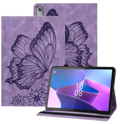 xinyunew Cover per Apple iPad (2022)10.9 Zoll/A2757/A2777/A2696/iPad13/18/iPad13/19,Flip Caso in PU Pelle Premium Portafoglio Custodia [Kickstand][Slot per Schede][Chiusura Magnetica]-(Purple)