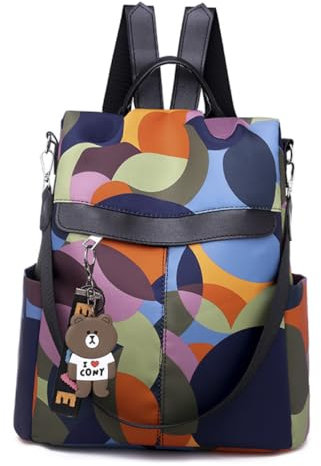 COLLBATH Modischer Oxford Rucksack aus Stoff, Reiserucksack für Damen